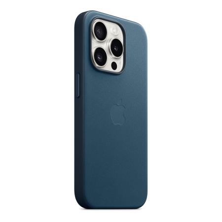Чехол Кожаный Apple iPhone 15 Pro с MagSafe Blue, синий Чехол Кожаный Apple iPhone 15 Pro с MagSafe Blue, синий