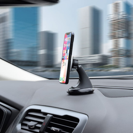 Автомобильный держатель Deppa Crab Mage, магнитный, PU-присоска, жесткая штанга (55134) Черный Автомобильный держатель Deppa Crab Mage, магнитный, PU-присоска, жесткая штанга (55134) Черный