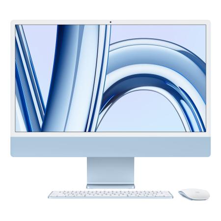 Apple iMac 24" (M3, 8C CPU, 10C GPU, 2023) Retina 4,5K, 8Gb, 512Gb SSD (MQRR3) Blue, синий Apple iMac 24" (M3, 8C CPU, 10C GPU, 2023) Retina 4,5K, 8Gb, 512Gb SSD (MQRR3) Blue, синий