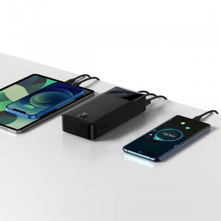 Внешний аккумулятор Baseus Bipow Digital Display Power Bank 30000mAh 20W PPDML-N01 (PPBD30K) Черный Внешний аккумулятор Baseus Bipow Digital Display Power Bank 30000mAh 20W PPDML-N01 (PPBD30K) Черный