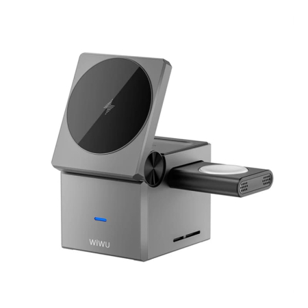 Док-станция WiWU Small Aquare 3в1 wireless charger (Wi-W030) Gray Док-станция WiWU Small Aquare 3в1 wireless charger (Wi-W030) Gray