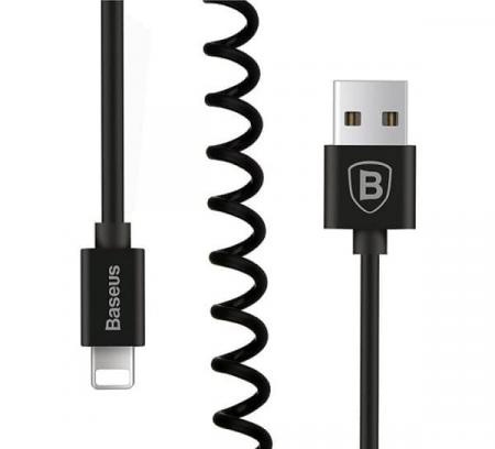 USB кабель Baseus Elastic Cable разъем Lightning (EL-01) Черный