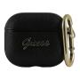 Чехол Guess с карабином для AirPods 3 CG Mobile PU Saffiano with metal logo (GUA3SASMK) Черный Чехол Guess с карабином для AirPods 3 CG Mobile PU Saffiano with metal logo (GUA3SASMK) Черный