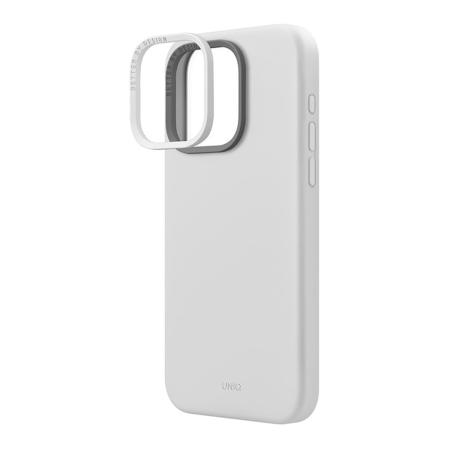 Чехол для iPhone 15 Pro с MagSafe UNIQ Lino (IP6.1P(2023)-LINOHMCGRY) Chalk Grey Чехол для iPhone 15 Pro с MagSafe UNIQ Lino (IP6.1P(2023)-LINOHMCGRY) Chalk Grey