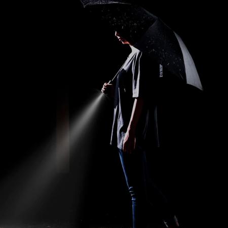 Зонт Xiaomi 90 Points с светодиодным фонариком Automatic Umbrella with LED Flashlight Черный Зонт Xiaomi 90 Points с светодиодным фонариком Automatic Umbrella with LED Flashlight Черный