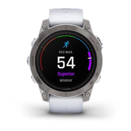 Часы Garmin EPIX PRO GEN 2 47 мм Sapphire Titanium whitestone, белый Часы Garmin EPIX PRO GEN 2 47 мм Sapphire Titanium whitestone, белый