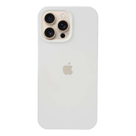 Чехол Silicone Case для Apple iPhone 16 Pro White, белый