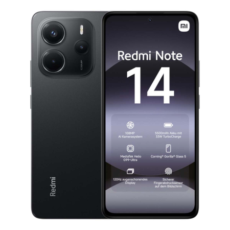 Xiaomi Redmi Note 14 8/128Gb Midnight Black, чёрный Xiaomi Redmi Note 14 8/128Gb Midnight Black, чёрный