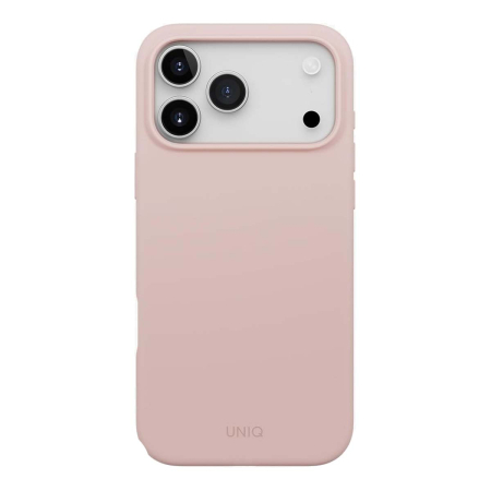 Чехол для iPhone 17 Pro Max с MagSafe UNIQ LINO (IP6.9P(2025)-LINOMBPNK) Blush Pink, розовый Чехол для iPhone 17 Pro Max с MagSafe UNIQ LINO (IP6.9P(2025)-LINOMBPNK) Blush Pink, розовый