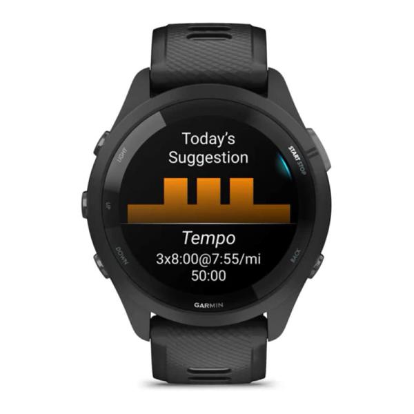 Часы Garmin FORERUNNER 265 Black, черный