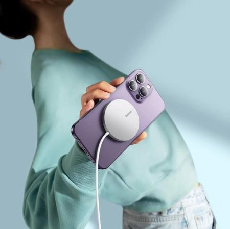 Беспроводное зарядное устройство Baseus Simple Mini3 Magnetic Wireless Charger 15W CCJJ040012 (BS-W529) White, белый Беспроводное зарядное устройство Baseus Simple Mini3 Magnetic Wireless Charger 15W CCJJ040012 (BS-W529) White, белый