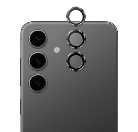 Защитное стекло для камеры Galaxy S24 BLUEO Camera lens Armor metal 3 шт. (NPB28-S24-BLK) Черный