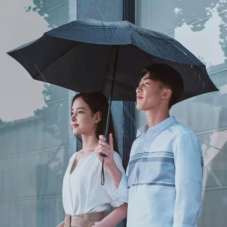 Зонт Xiaomi 90 Points с светодиодным фонариком Automatic Umbrella with LED Flashlight Черный Зонт Xiaomi 90 Points с светодиодным фонариком Automatic Umbrella with LED Flashlight Черный