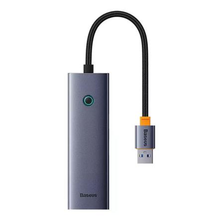 Хаб Baseus UltraJoy Series 4-Port Hub (B0005280A813-02) Серый Хаб Baseus UltraJoy Series 4-Port Hub (B0005280A813-02) Серый