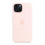 Чехол для Apple iPhone 15 Silicone Case с MagSafe Pink, розовый