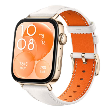 Смарт-часы HUAWEI Watch Fit 3 White leather, белый из кожи Смарт-часы HUAWEI Watch Fit 3 White leather, белый из кожи
