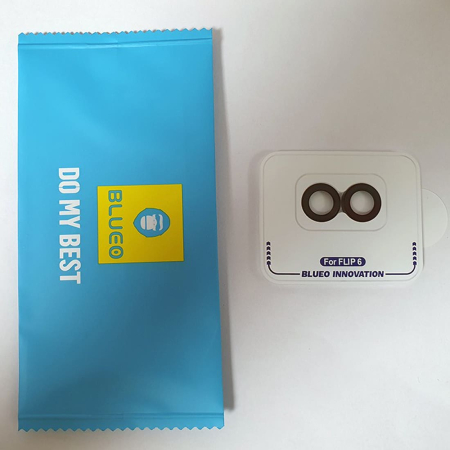 Защитное стекло для Galaxy Z Flip6, BlueO Camera lens Armor metal 2 шт. Черное