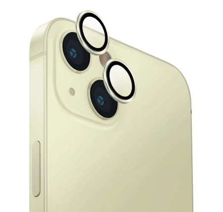 Стекло для iPhone 15/15 Plus UNIQ OPTIX Camera Lens protector Aluminium (IP6.1-6.7(2023)-ALENSYEL) Yellow Стекло для iPhone 15/15 Plus UNIQ OPTIX Camera Lens protector Aluminium (IP6.1-6.7(2023)-ALENSYEL) Yellow