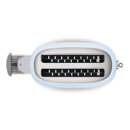 Тостер на 4 ломтика SMEG 50s style (TSF02PBEU) Пастельный голубой Тостер на 4 ломтика SMEG 50s style (TSF02PBEU) Пастельный голубой