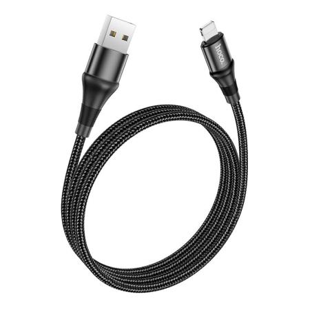 Кабель hoco. USB – Lighting, 2.4A, 1 м (X50) Черный Кабель hoco. USB – Lighting, 2.4A, 1 м (X50) Черный