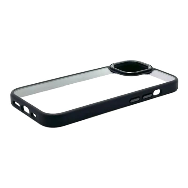 Чехол Perfect Case для Apple iPhone 15 Pro Прозрачный Черный