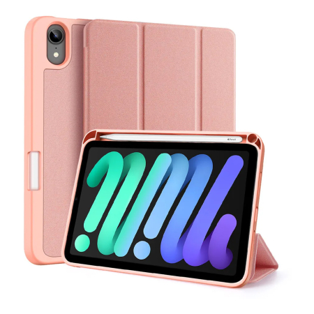 Чехол книжка для iPad Pro 11" M4/M5 Dux Ducis Domo Series Pink, розовый