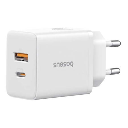 Зарядное устройство Baseus Cube Fast Charger C+U 20 Вт EU Moon (P10111403213-00) Белый Зарядное устройство Baseus Cube Fast Charger C+U 20 Вт EU Moon (P10111403213-00) Белый