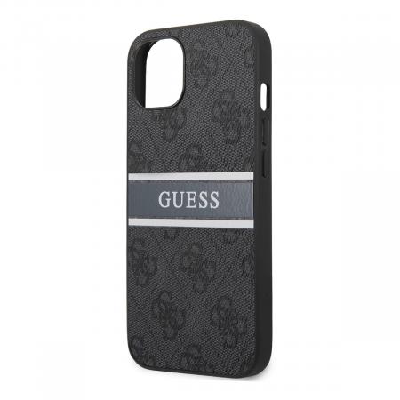 Чехол Guess для iPhone 13 PU Saffiano with metal logo Hard (GUHCP13MPSASBGR) Серый