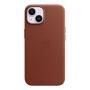 Чехол Leather Case MagSafe для Apple iPhone 14 «Umber»