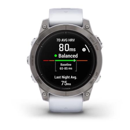 Часы Garmin EPIX PRO GEN 2 47 мм Sapphire Titanium whitestone, белый Часы Garmin EPIX PRO GEN 2 47 мм Sapphire Titanium whitestone, белый