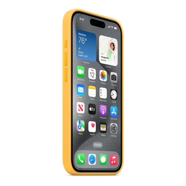 Чехол Silicone Case для Apple iPhone 15 Pro с MagSafe Yellow, Желтый