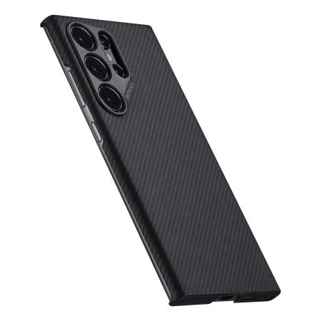 Чехол для Samsung Galaxy S24 Ultra Pitaka MagEZ 4 Case кевлар (KS2401U) Черный Чехол для Samsung Galaxy S24 Ultra Pitaka MagEZ 4 Case кевлар (KS2401U) Черный