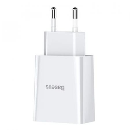 Сетевое зарядное устройство Baseus Speed Mini Dual USB Charger 10,5 Вт TC-012 (CCFS-R02) Белый