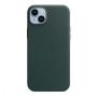 Чехол Leather Case MagSafe для Apple iPhone 14 Plus «Forest Green» Зеленый