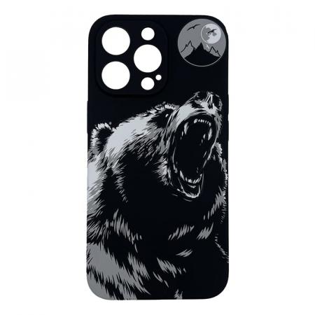 Чехол для iPhone 13 Pro LUXO Super slim creative TPU с рисунком Медведь