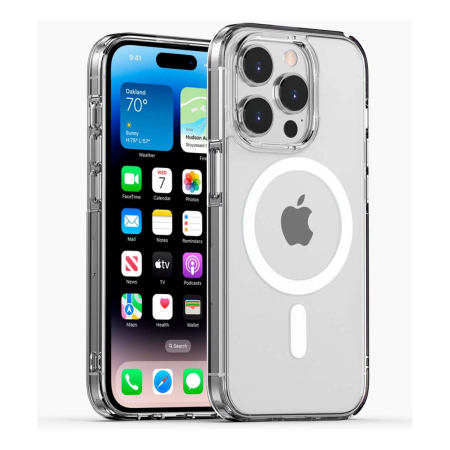 Чехол для iPhone 16 Pro Gurdini с Magsafe Clear, прозрачный