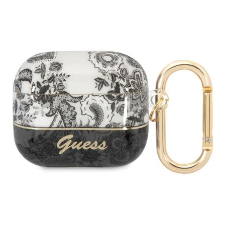 Чехол с карабином для AirPods 3 CG Mobile Guess TPU Toile de Jouy (GUA3HGPLHG) Серый Чехол с карабином для AirPods 3 CG Mobile Guess TPU Toile de Jouy (GUA3HGPLHG) Серый