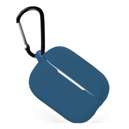 Чехол для Airpods Pro 2 Gurdini прорезиненный soft touch c карабином Темно Синий Чехол для Airpods Pro 2 Gurdini прорезиненный soft touch c карабином Темно Синий