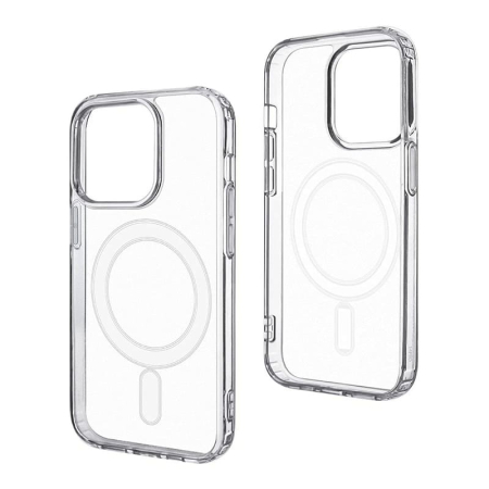 Чехол для iPhone 15 с Magsafe Mutural Jingtou Series Прозрачный Чехол для iPhone 15 с Magsafe Mutural Jingtou Series Прозрачный