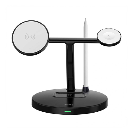 Беспроводная зарядная станция WiWU Magnetic Cableless Charger 4в1 (Wi-W032) Беспроводная зарядная станция WiWU Magnetic Cableless Charger 4в1 (Wi-W032)