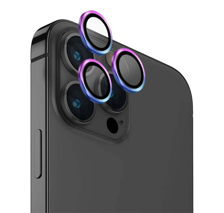 Стекло для iPhone 15 Pro UNIQ OPTIX Camera Lens protector Aluminium (IP6.1P(2023)-ALENSIRD) Iridescent Стекло для iPhone 15 Pro UNIQ OPTIX Camera Lens protector Aluminium (IP6.1P(2023)-ALENSIRD) Iridescent