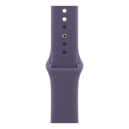Apple Watch Series 11, 42 мм корпус из алюминия цвета «Silver», ремешок Sport Band размера M/L цвета «Purple Fog»