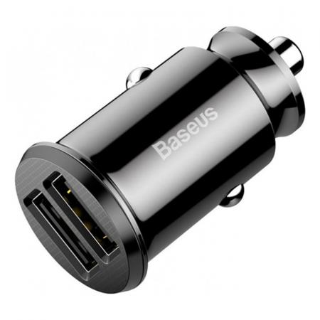 Автомобильное зарядное устройство Baseus 2 USB 3.1A Grain Car Charger (CCALL-ML01) Черный
