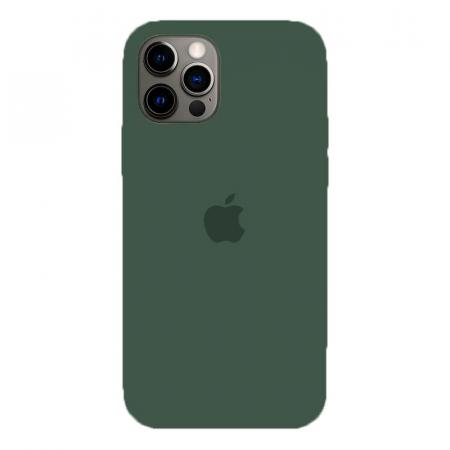 Чехол Silicone Case для Apple iPhone 12 Pro Max Dark Green, темно-зеленый