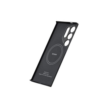 Чехол для Samsung Galaxy S24 Ultra Pitaka MagEZ 4 Case кевлар (KS2401U) Черный Чехол для Samsung Galaxy S24 Ultra Pitaka MagEZ 4 Case кевлар (KS2401U) Черный