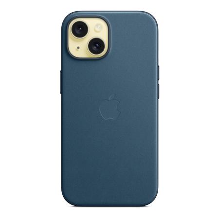 Чехол FineWoven Case для Apple iPhone 15 с MagSafe Pacific Blue, синий Чехол FineWoven Case для Apple iPhone 15 с MagSafe Pacific Blue, синий