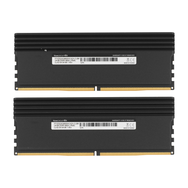 Оперативная память TEAMGROUP T Force Xtreem FFXD548G8800HC42ADC CU01 DDR5 48GB 8800MHz CL42 CUDIMM 2x24GB RGB Black