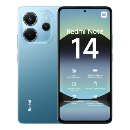 Xiaomi Redmi Note 14 8/128Gb Ocean Blue, голубой Xiaomi Redmi Note 14 8/128Gb Ocean Blue, голубой