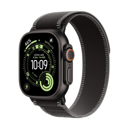 Apple Watch Ultra 3 (2025), 49 мм корпус из титана цвета «Black», ремешок Trail Loop размера S/M цвета «Black/Charcoal» Apple Watch Ultra 3 (2025), 49 мм корпус из титана цвета «Black», ремешок Trail Loop размера S/M цвета «Black/Charcoal»