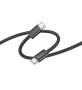 Кабель hoco. Hero 60W Charging Data Cable разъем Type-C – Type-C (X105) Черный Кабель hoco. Hero 60W Charging Data Cable разъем Type-C – Type-C (X105) Черный